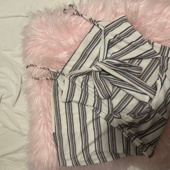 SHEIN Striped Summer Back Tie Cutout Dress - Picture 3 of 3